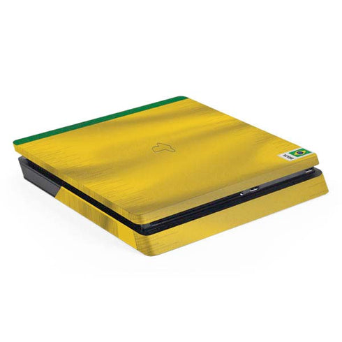 Brazil Soccer Flag PS4 Slim Skin