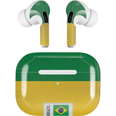 Brazil Soccer Flag AirPods Skins