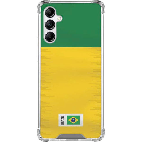 Brazil Soccer Flag Gabb Phone 4 Clear Case