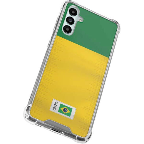 Brazil Soccer Flag Gabb Phone 4 Clear Case