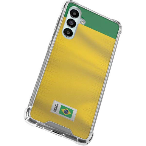 Brazil Soccer Flag Galaxy A16 5G Clear Case