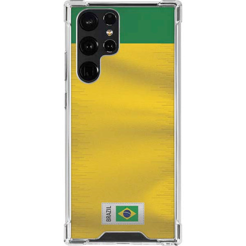 Brazil Soccer Flag Galaxy S23 Ultra Clear Case