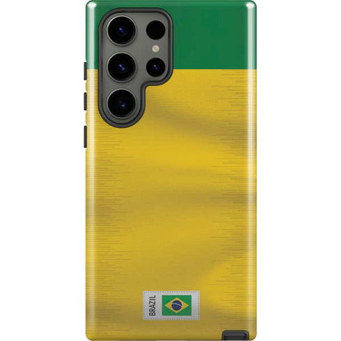 Brazil Soccer Flag Galaxy S23 Ultra Pro Case