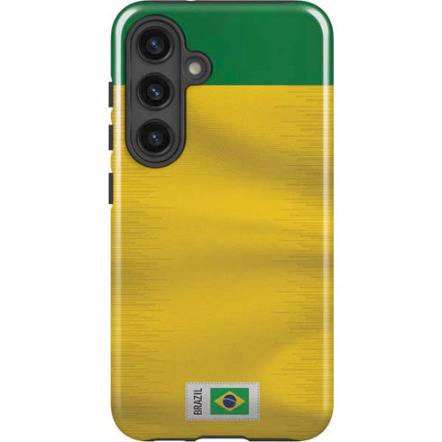 Brazil Soccer Flag Galaxy S25 Impact Case