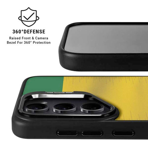 Brazil Soccer Flag Galaxy S25 Plus Kickstand Case