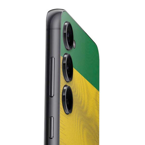 Brazil Soccer Flag Galaxy S25 Plus Skin
