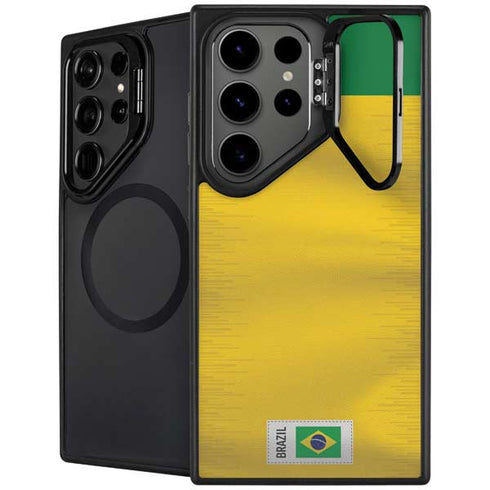 Brazil Soccer Flag Galaxy Cases