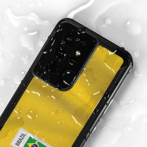 Brazil Soccer Flag Galaxy S24 Ultra Waterproof Case