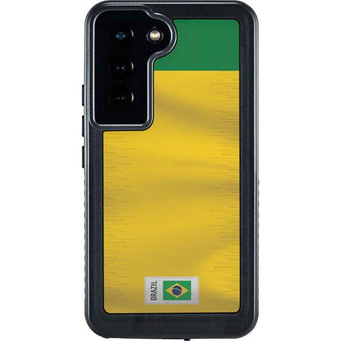 Brazil Soccer Flag Galaxy S24 Waterproof Case