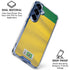 Brazil Soccer Flag Galaxy S25 Clear Case