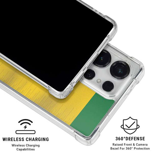 Brazil Soccer Flag Galaxy S25 Ultra Clear Case