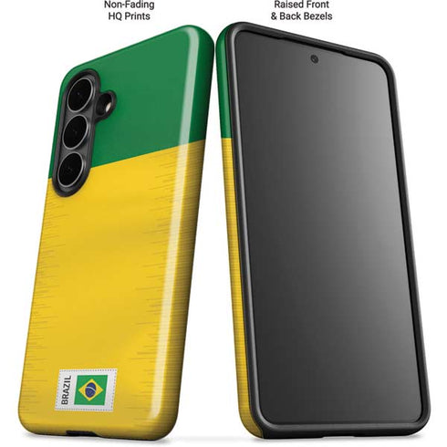 Brazil Soccer Flag Galaxy S26 Impact Case