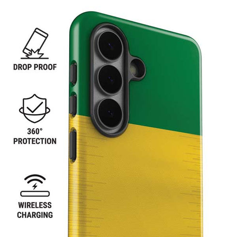 Brazil Soccer Flag Galaxy S26 Plus Impact Case