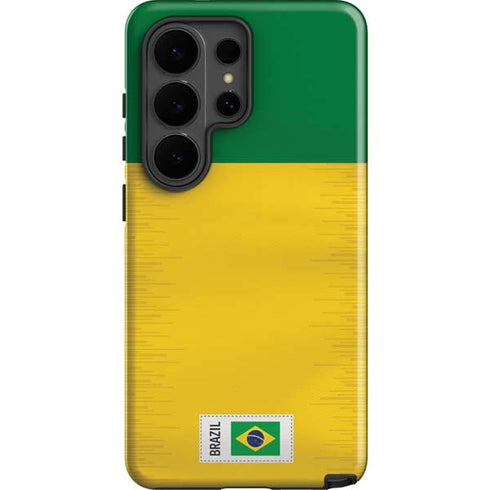 Brazil Soccer Flag Galaxy S26 Ultra Impact Case