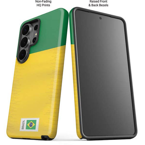 Brazil Soccer Flag Galaxy S26 Ultra Impact Case