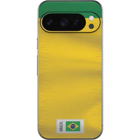 Brazil Soccer Flag Google Pixel 9 Pro Skin