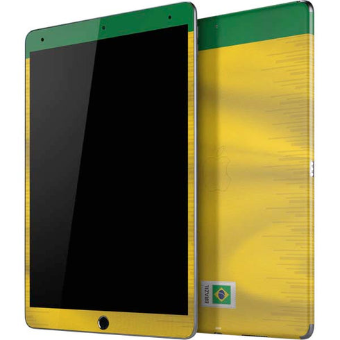 Brazil Soccer Flag iPad Skins