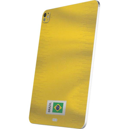 Brazil Soccer Flag iPad Pro 13in M4 (2024) Skin