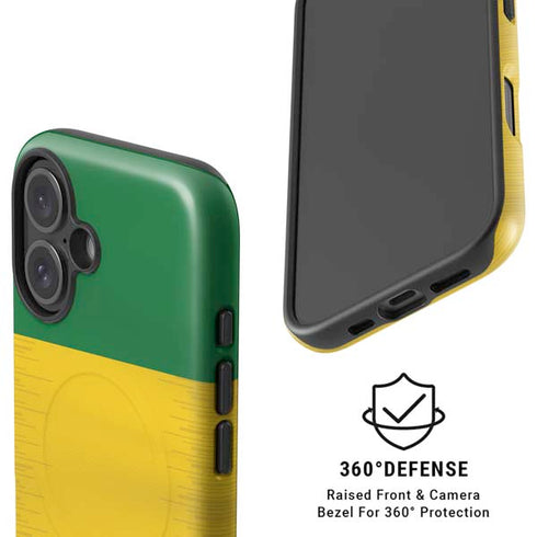 Brazil Soccer Flag iPhone 16 Magsafe Impact Case