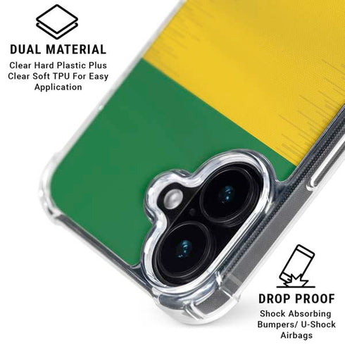 Brazil Soccer Flag iPhone 16 Plus MagSafe Case