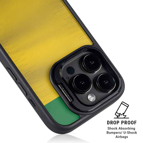 Brazil Soccer Flag iPhone 16 Pro Kickstand Case