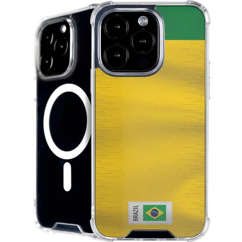 Brazil Soccer Flag iPhone 16 Pro Max MagSafe Case