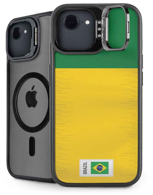 Brazil Soccer Flag iPhone 16e Kickstand Case