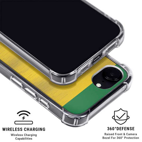 Brazil Soccer Flag iPhone 16e Clear Case