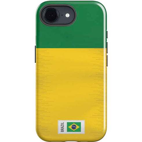 Brazil Soccer Flag iPhone 16e Impact Case