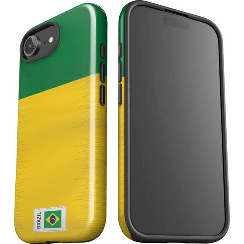 Brazil Soccer Flag iPhone 16e Impact Case
