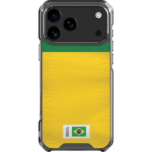 Brazil Soccer Flag iPhone 18 Pro Max Clear Case