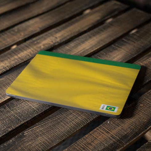 Brazil Soccer Flag Apple MacBook Air Skin