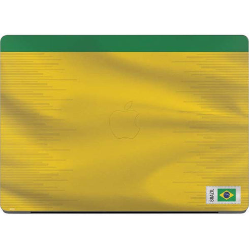 Brazil Soccer Flag Apple MacBook Pro 14-inch Skin