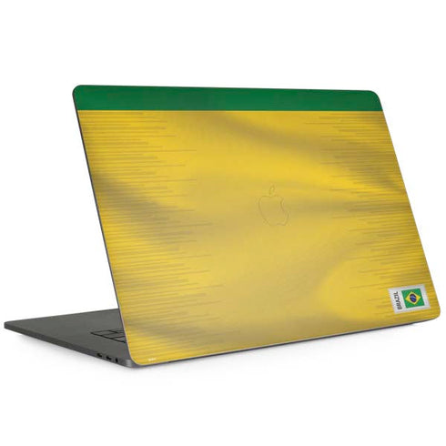 Brazil Soccer Flag MacBook Skins