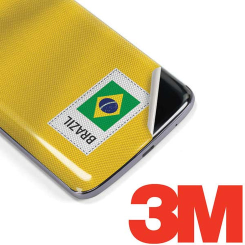 Brazil Soccer Flag Moto E5 Plus Skin