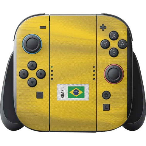 Brazil Soccer Flag Nintendo Switch 2 (2025) with Joy-Con Skin