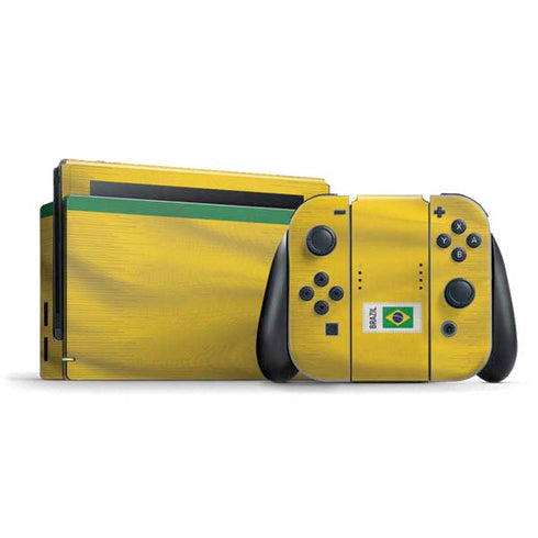 Brazil Soccer Flag Nintendo Skins