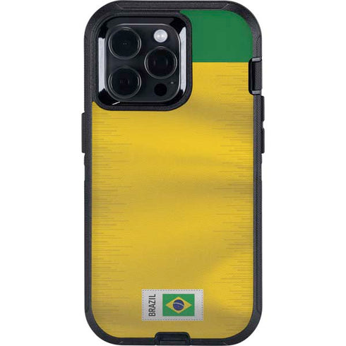 Brazil Soccer Flag Otterbox Defender iPhone Skin