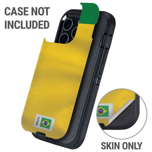 Brazil Soccer Flag Otterbox Defender iPhone Skin