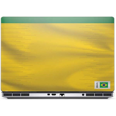 Brazil Soccer Flag Dell Precision Skin