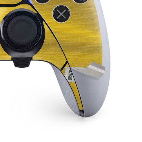 Brazil Soccer Flag PS5 DualSense Edge Pro Controller Skin