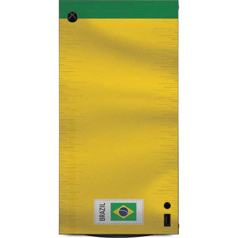 Brazil Soccer Flag XBox Series X Digital Edition Console Skin