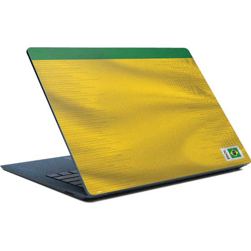 Brazil Soccer Flag Surface Laptop Skin