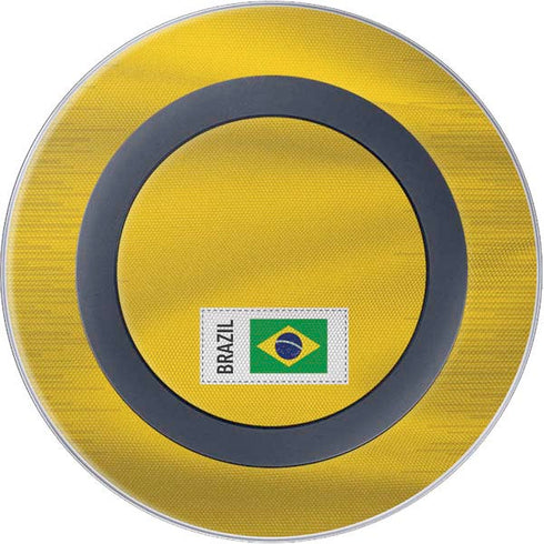 Brazil Soccer Flag Wireless Charger Skin