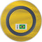 Brazil Soccer Flag Wireless Charger Skin