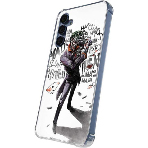 DC Comics The Joker Brilliantly Twisted Galaxy A55 5G Clear Case