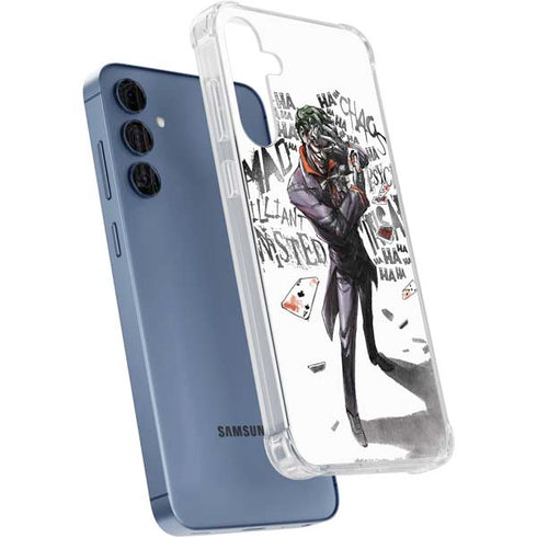 DC Comics The Joker Brilliantly Twisted Galaxy A55 5G Clear Case