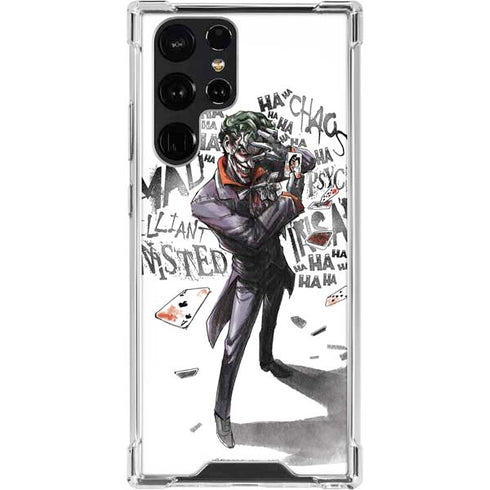 DC Comics The Joker Brilliantly Twisted Galaxy S23 Ultra Clear Case