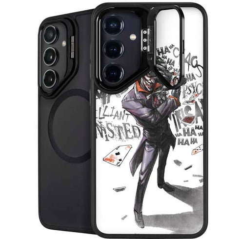 DC Comics The Joker Brilliantly Twisted Galaxy S25 Kickstand Case