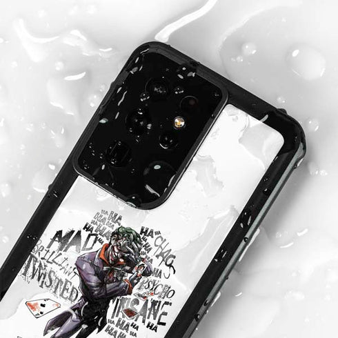 DC Comics The Joker Brilliantly Twisted Galaxy S24 Ultra Waterproof Case